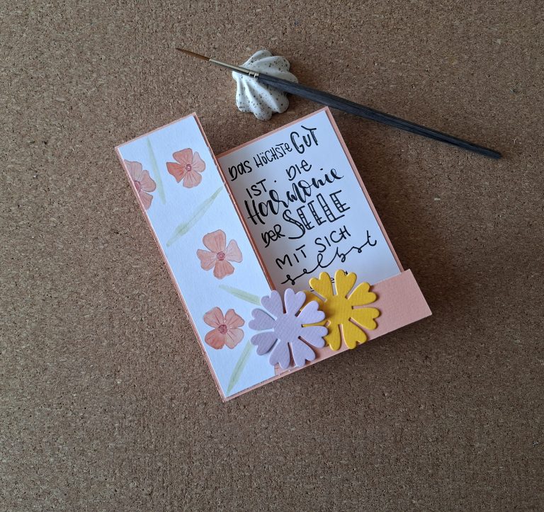 DIY:  Treppenkarte basteln – Lebensfreude